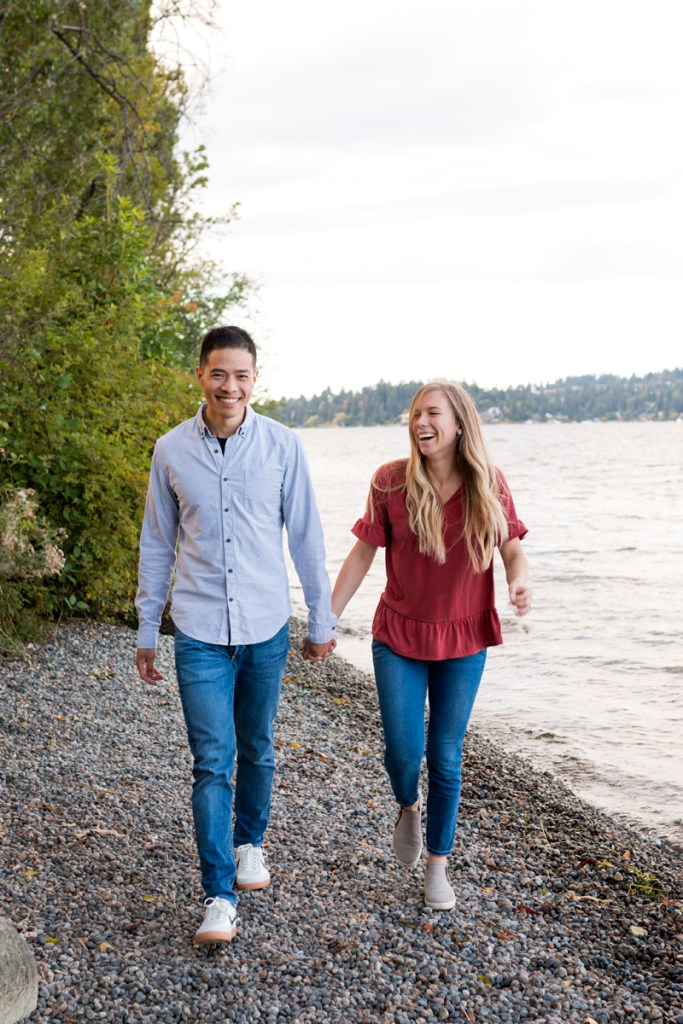 Lake Washington Engagement Photo